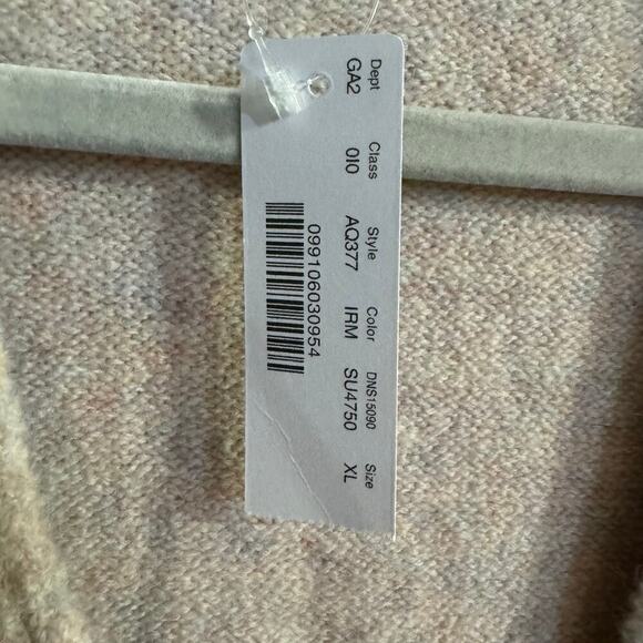 NWT j.Crew Pink Rainbow Supersoft  Knit Cropped Cardigan Merino Alpaca Blend XL - Picture 8 of 10